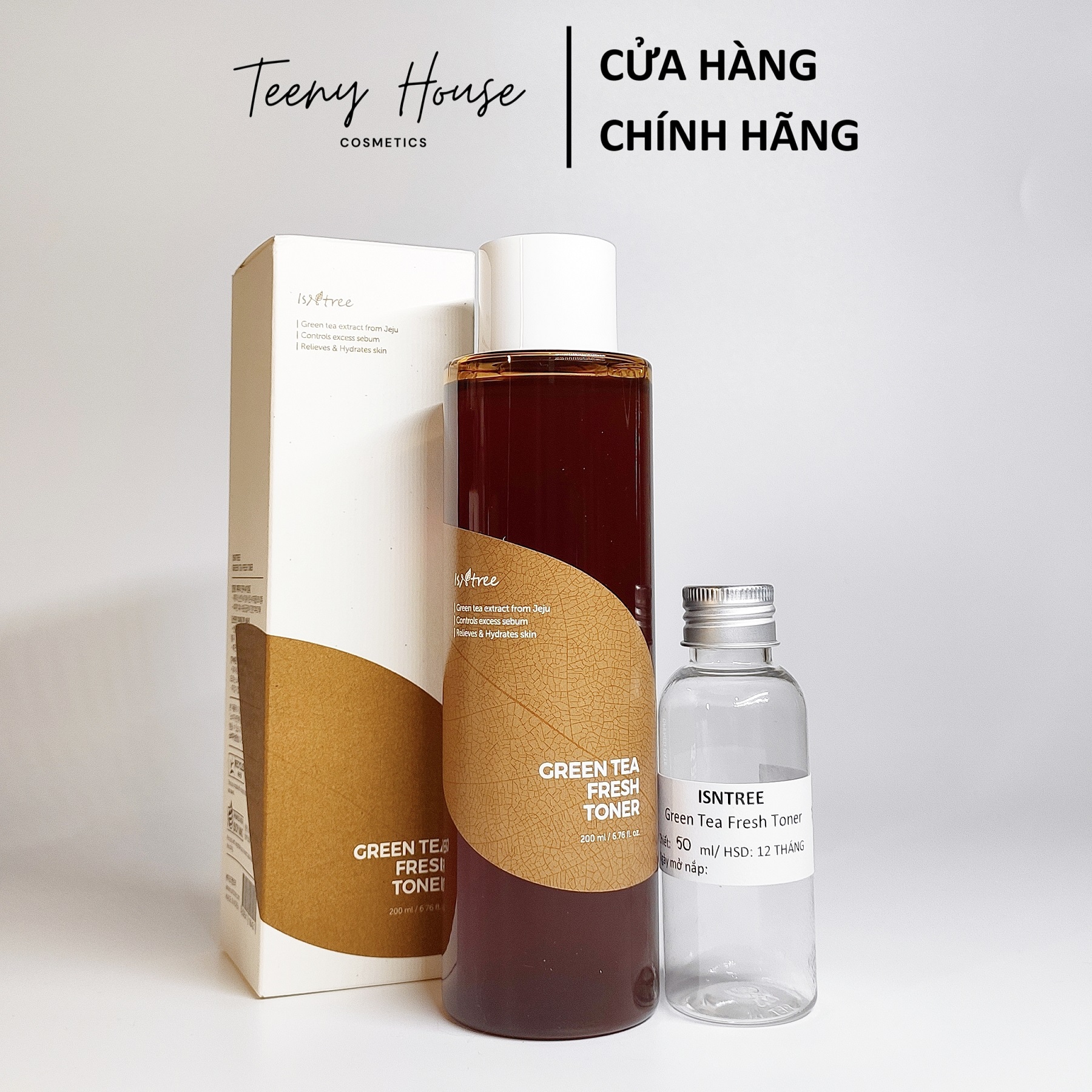 Toner cấp ẩm phục hồi da chiết xuất trà xanh Green Tea Fresh Toner
