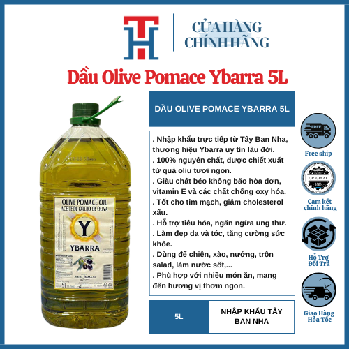 Dầu Olive Pomace Cao Cấp Ybarra Nhập khẩu Tây Ban Nha