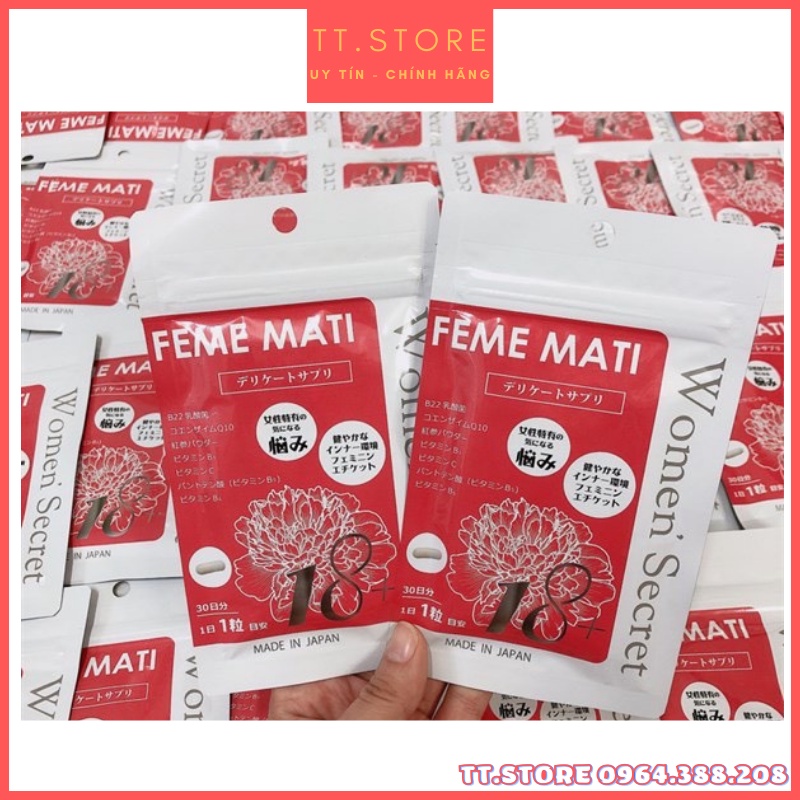 T.t store viên uống phụ khoa feme mati women’ secret 30 viên nhật bản.