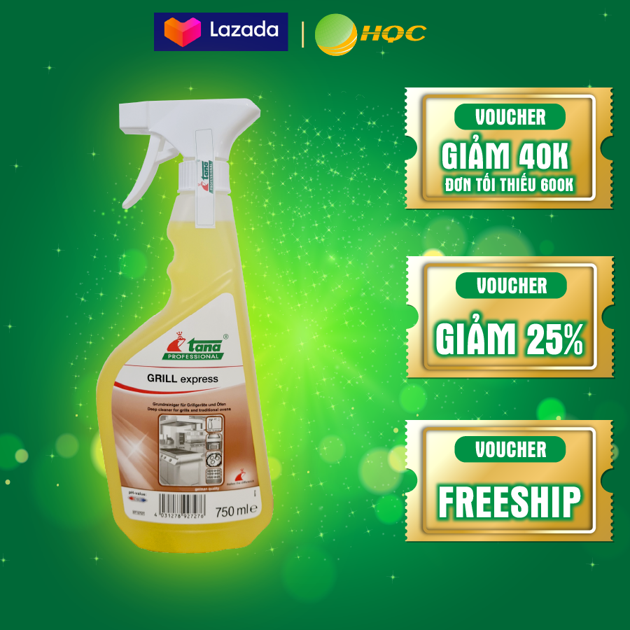 Chất tẩy và làm sạch lò nướng GRILL EXPRESS nhập khẩu an toàn cho gia đình trẻ nhỏ đánh bay mọi vết dầu mỡ lâu năm trên xoong nồi, lò vi sóng, bếp từ [750ml]