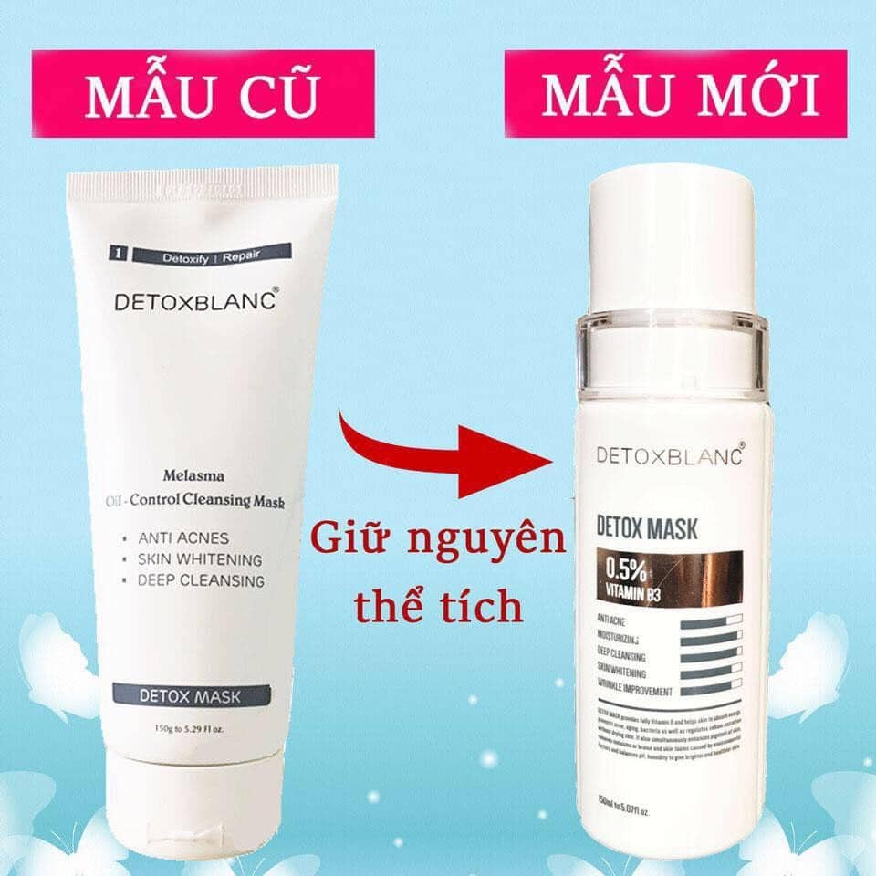 Mặt nạ sủi bọt thải độc detox blanc.
