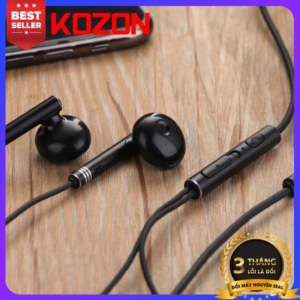 [HCM]Tai nghe có dây KOZON tai nghe 3.5mm điện thoại điều khiển âm thanh lớn nhỏ nhận gọi thoại