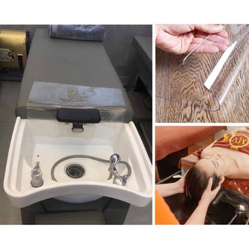 (GIẢM GIÁ)) Tấm nhựa pvc trong suốt trải giường spa: Nhựa dẻo (dày 0.5mm) tiêu chuẩn chất lượng