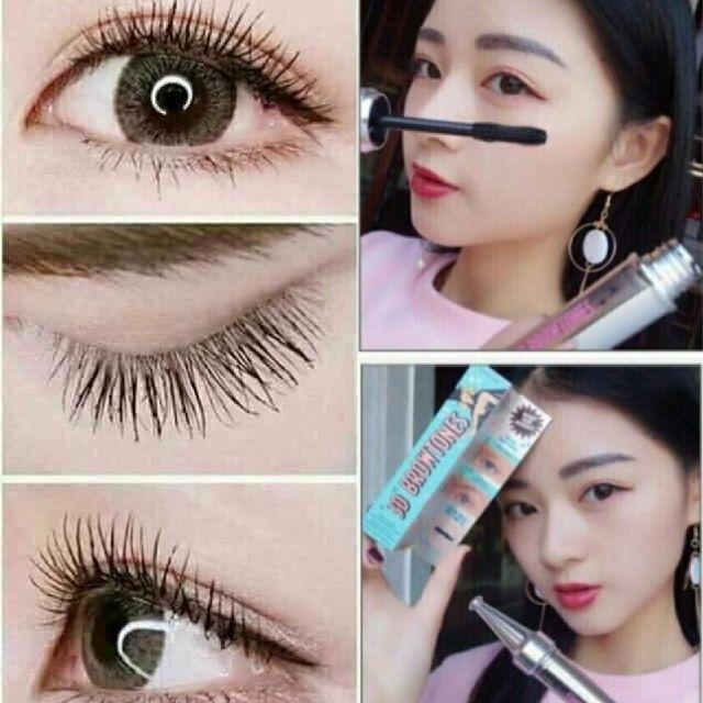MASCARA 3D BROWTONES XANH VÀ HỒNG