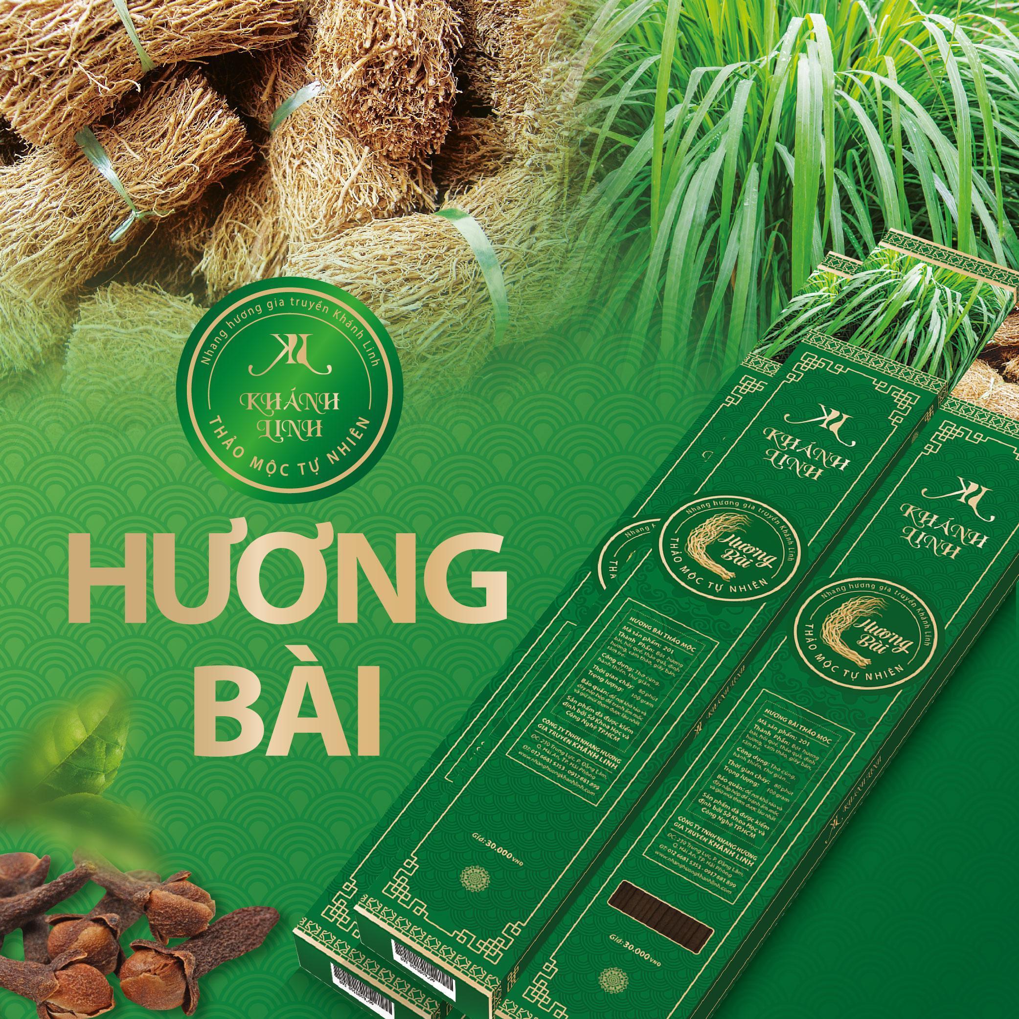 Nhang trầm hương bài thảo mộc Khánh Linh (nhang Bắc cổ truyền)