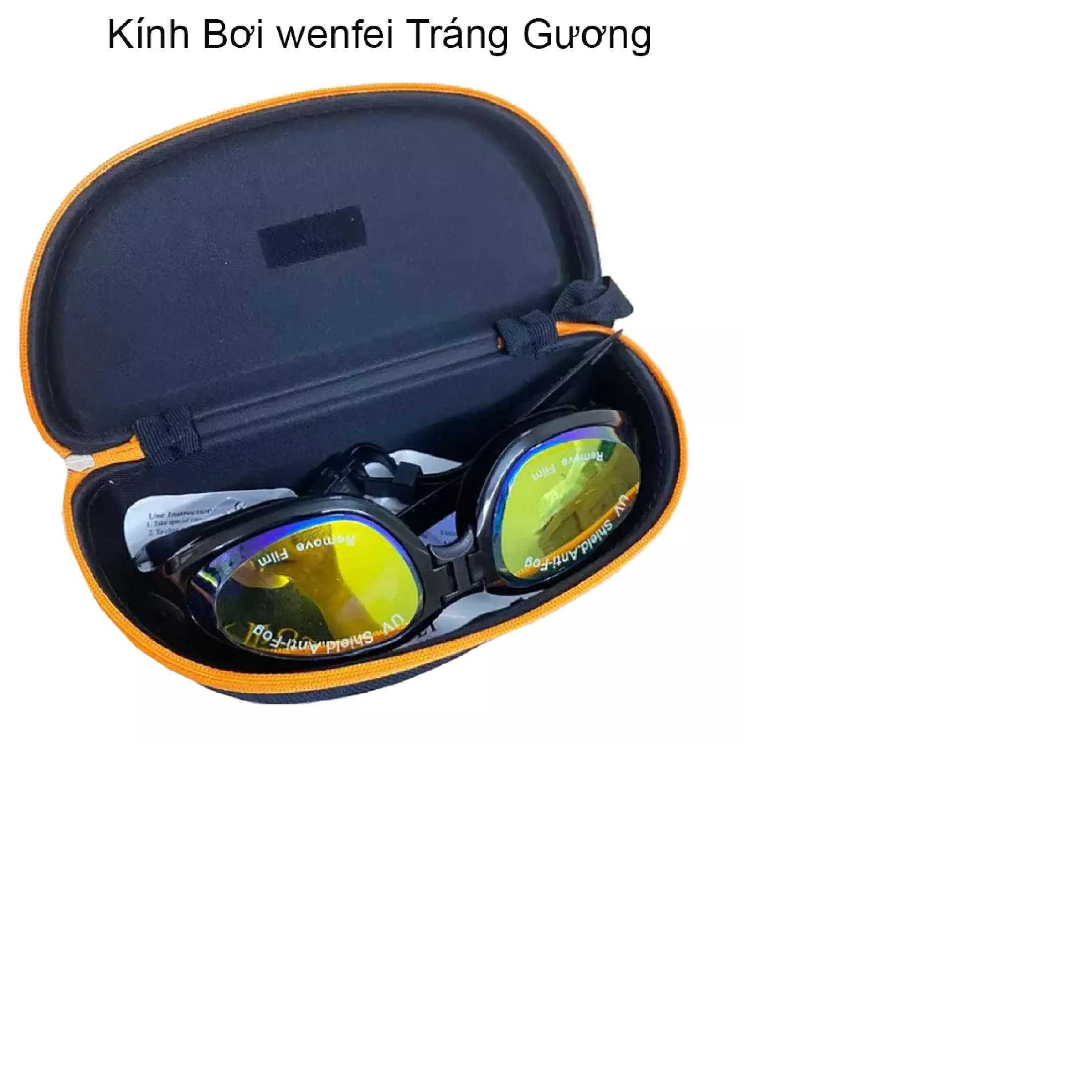 Kính Bơi, Kính Bơi Người Lớn Trẻ Em, Kính Bơi Wenfei Trùm Kín Mắt Chống Nước Tráng Bạc Phản Quang Công Nghệ Super Anti-Fog Ngăn Chặn Tình Trạng Hấp Hơi Gây Mờ Kính- Chống Tia UV