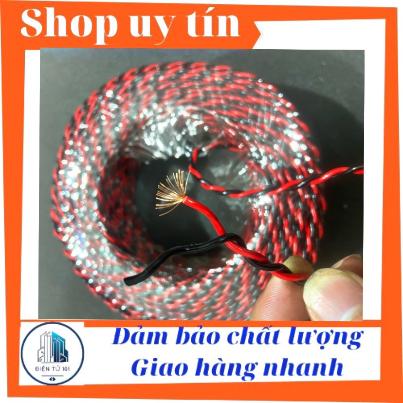 Dây loa ruột .0,5 xoắn cao cấp cam kết đồng 100%, dùng làm dây loa, amply