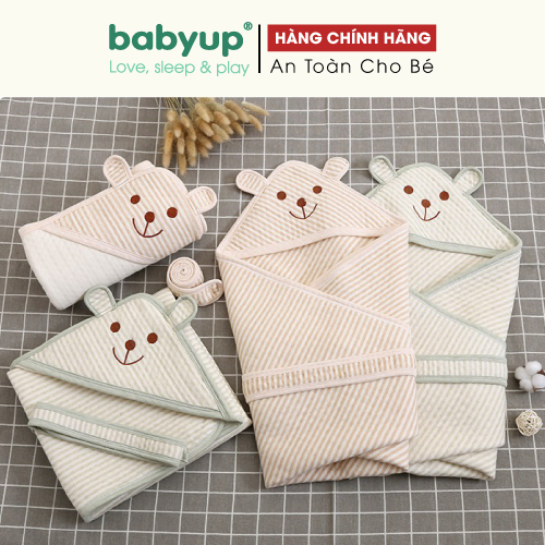 Chăn ủ cho bé sơ sinh cotton hữu cơ tự nhiên an toàn cho bé. Khăn Ủ Quấn Bé Sơ Sinh