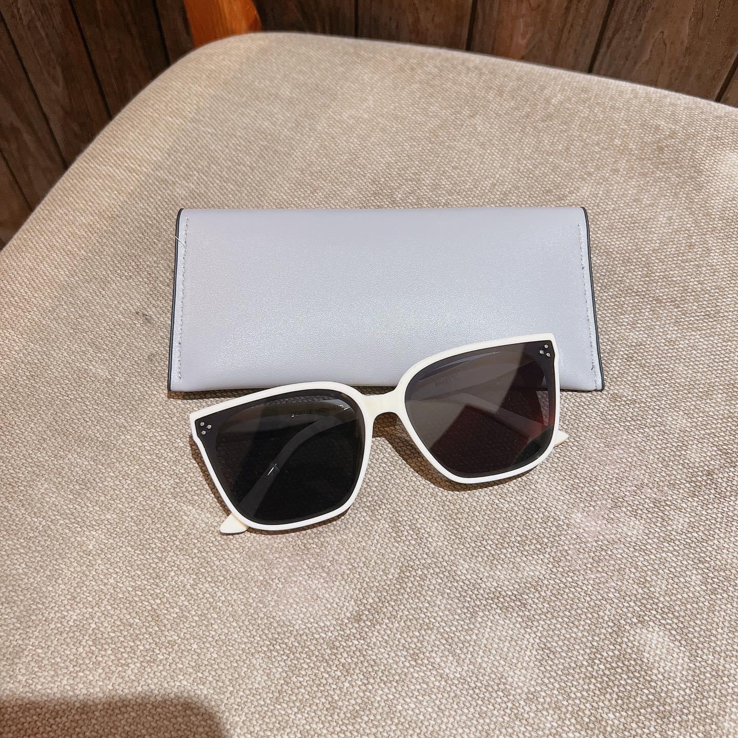 Kính Mắt Thời Trang Nữ Màu TRắng Mắt Kính Mát Chống Nắng Mùa Hè Bảo Vệ Mắt