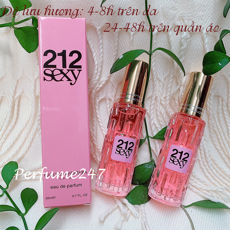 Combo 2 chai nước hoa nữ xách tay mini 20ml-mùi 212 sexy