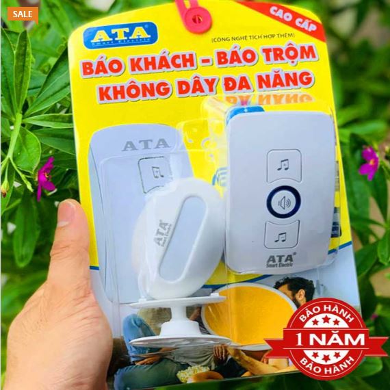 Chuông báo khách báo trộm cao cấp không dây ata ata at-216.