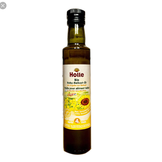 Dầu ăn dặm hạt cải & hướng dương hữu cơ Holle