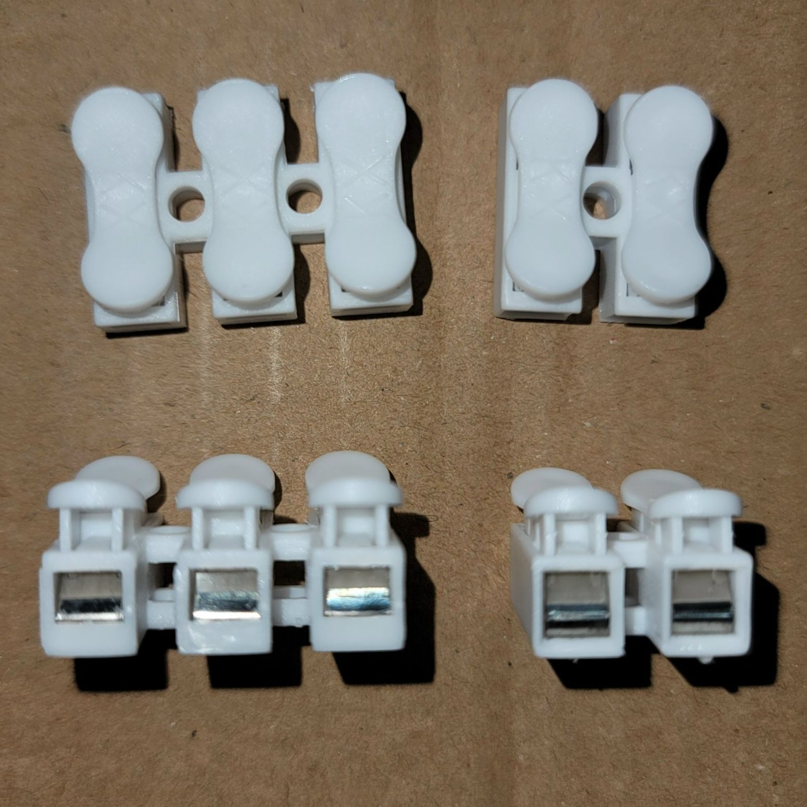 100 cái cúc nối nhanh domino 2p 3p ch-2 ch-3 2 cực 3 cực bịch 100 cái