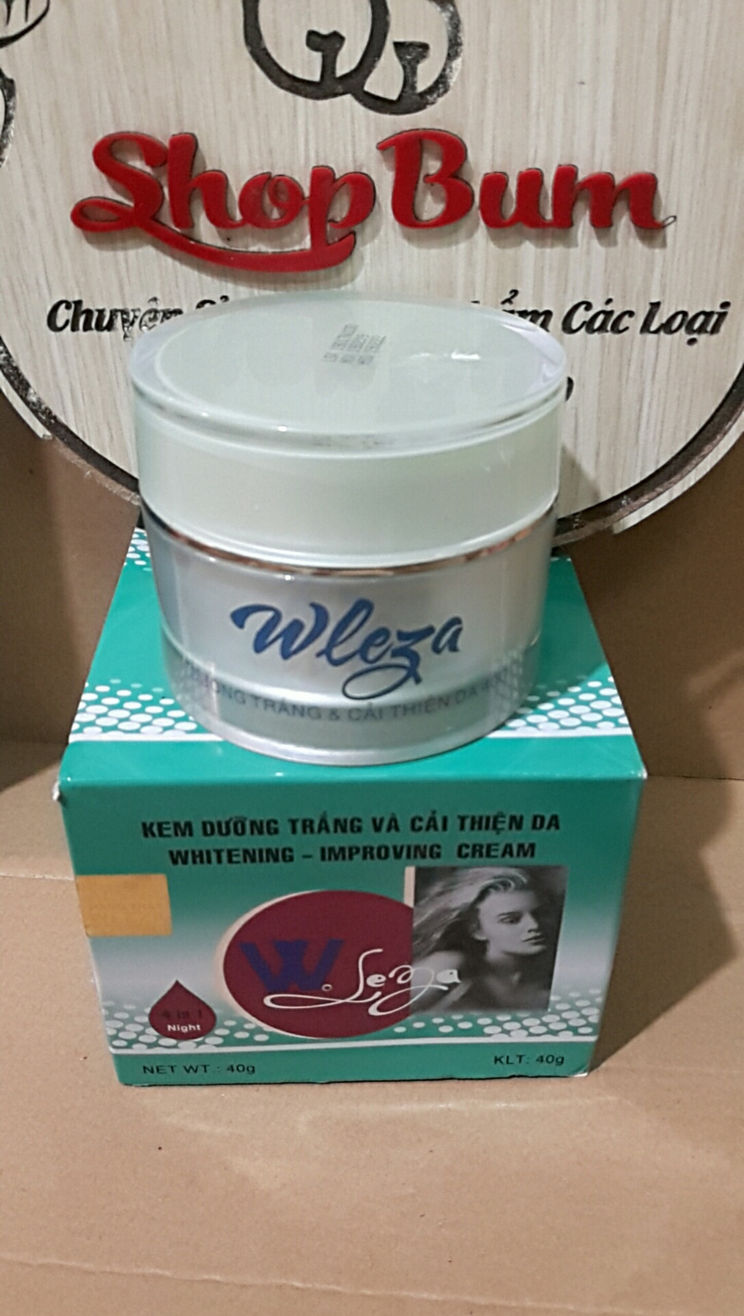 kem wleza dưỡng trắng  cải thiện da