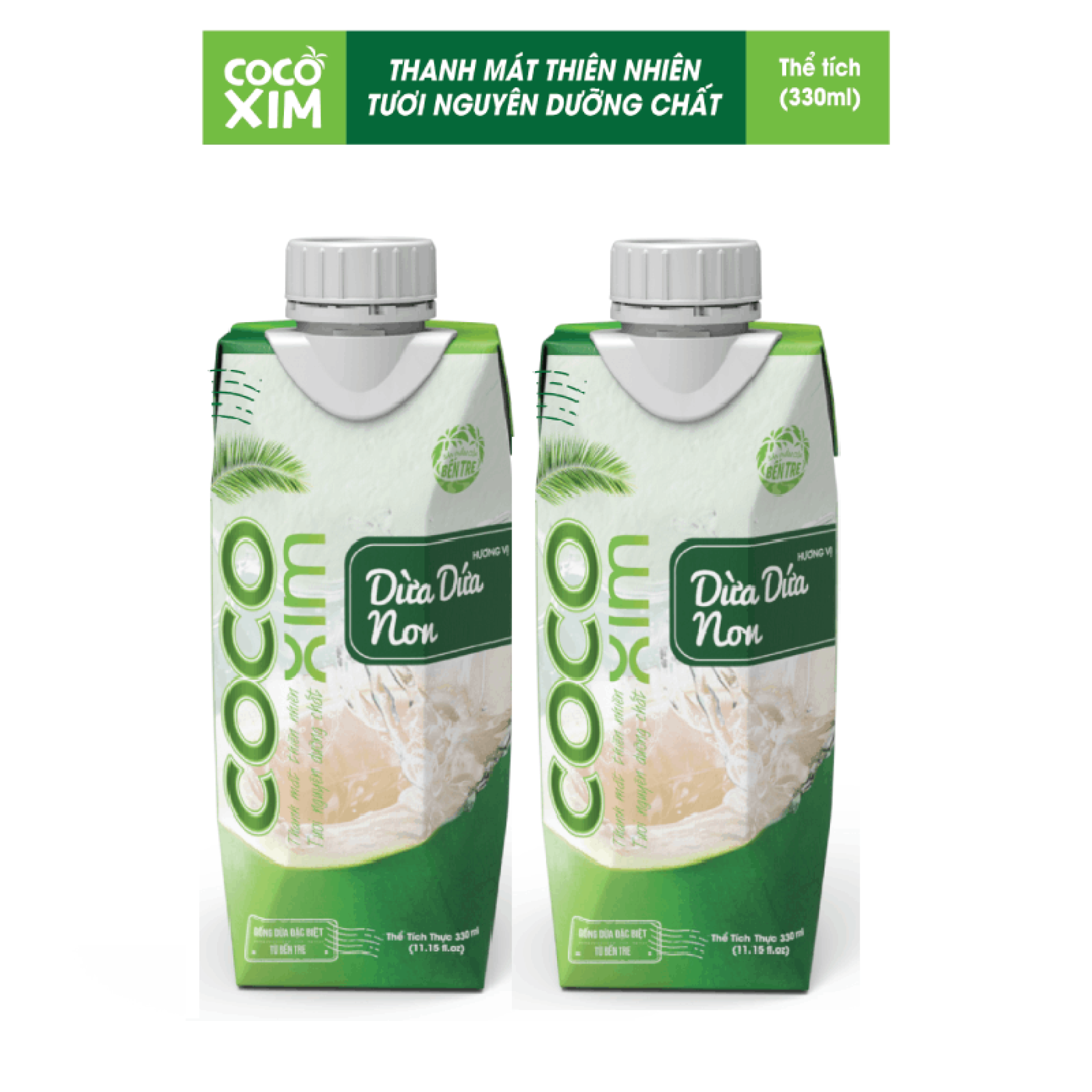 Combo 2 hộp Nước Dừa Dứa Non Cocoxim  330ml