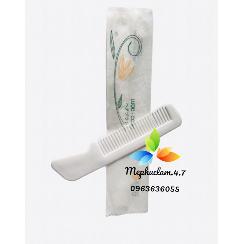 Lược túi giấy hoa khách sạn