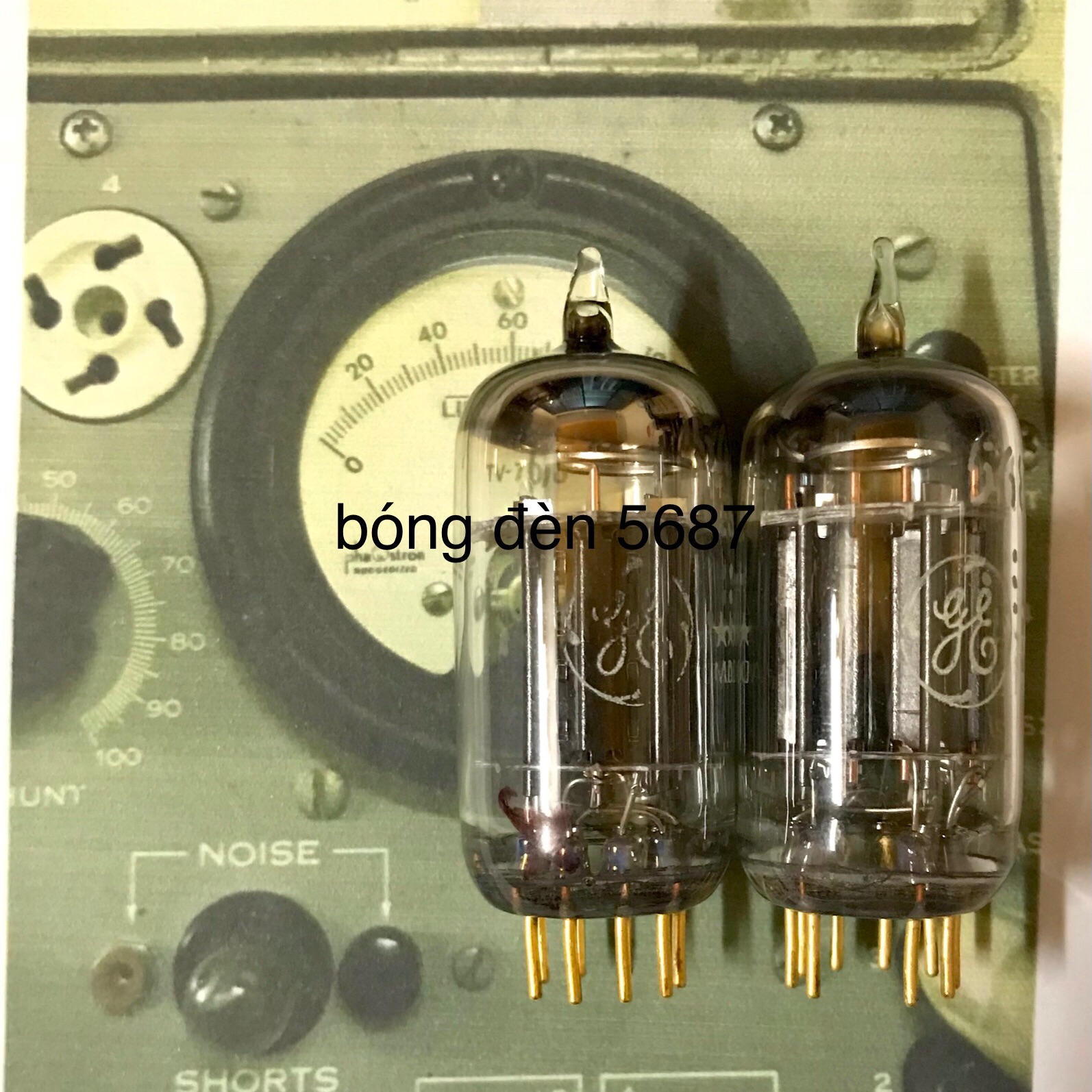 [HCM]bóng đèn 5687 GE gold pin