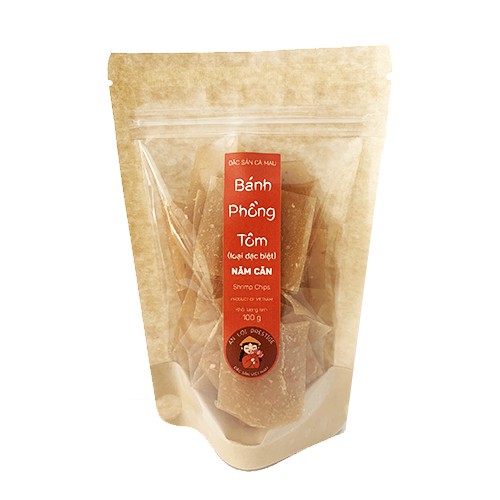 BÁNH PHỒNG ĐẶC SẢN huyện NĂM CĂN, CÀ MAU (tốm / chuối / mít / khoai môn ) thương hiệu AN LỢI (mỗi gói 100g)