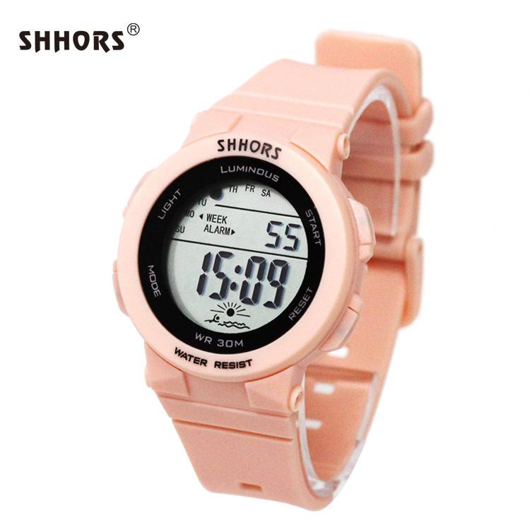 [HCM]Đồng Hồ Thể Thao Nữ SHHORS siêu đẹp với đèn led và màn hình + Tặng Vòng tay.