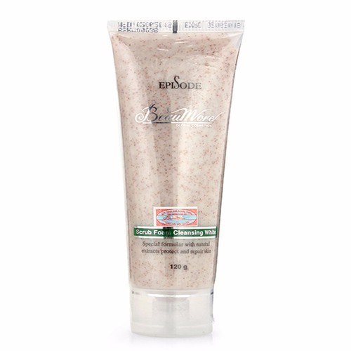 Sữa rửa mặt hạt mơ - beaumore scrub foam cleansing white