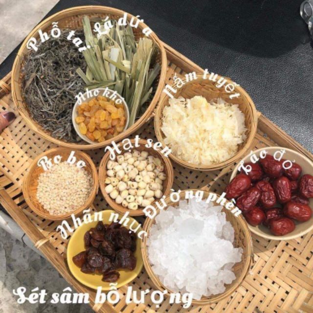 Nguyên liệu nấu chè sâm bổ lượng ,giải nhiệt - bổ dưỡng -- set lớn 500g