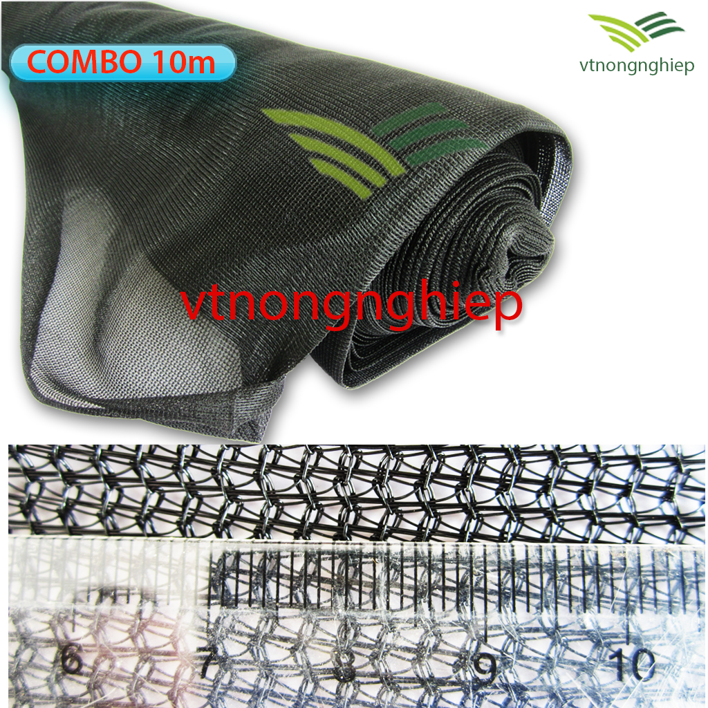 10m tới Lưới che nắng dệt kim Đài Loan khổ rộng 3m, lưới dệt kim mono, che nắng chắn côn trùng cho Hoa Lan, Hoa Hồng, nhà kho Vườn & nhà kính