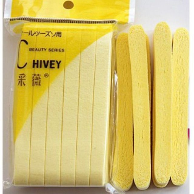 Que nở Bông mút rửa mặt siêu sạch gói 12 miếng - A.BEAUTY - King cosmestics