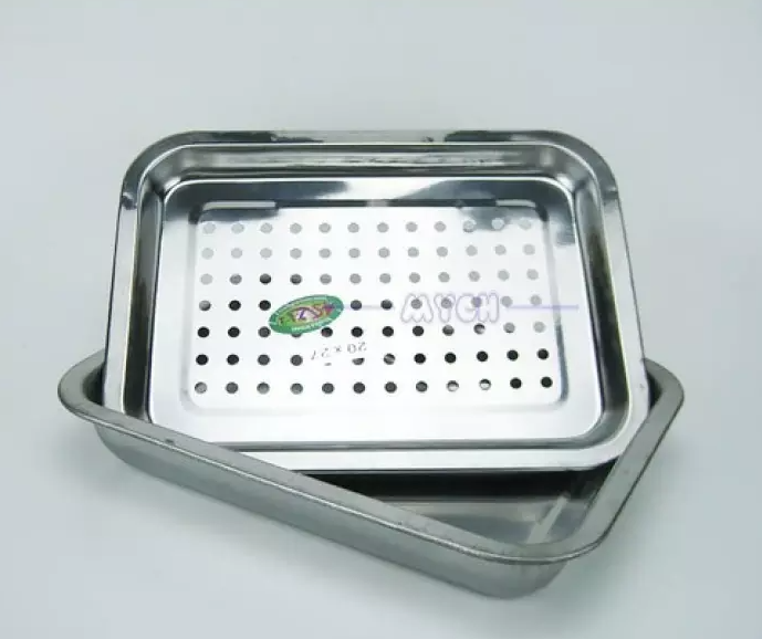 Khay úp chén - ly vuông 30x40 inox cao cấp