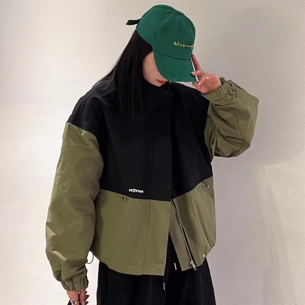 Áo khoác dù 2 lớp form rộng Phối màu, Áo khoác dù form rộng unisex nam nữ chất dù 2 lớp dày dặn