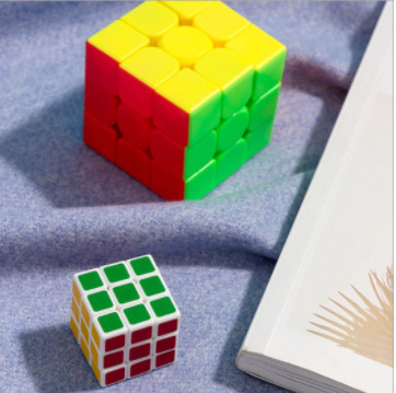 Bộ 2 rubik cao cấp 3x3 size to và bé - Đồ chơi rubik 3x3 giảm stress và thông minh cho bé