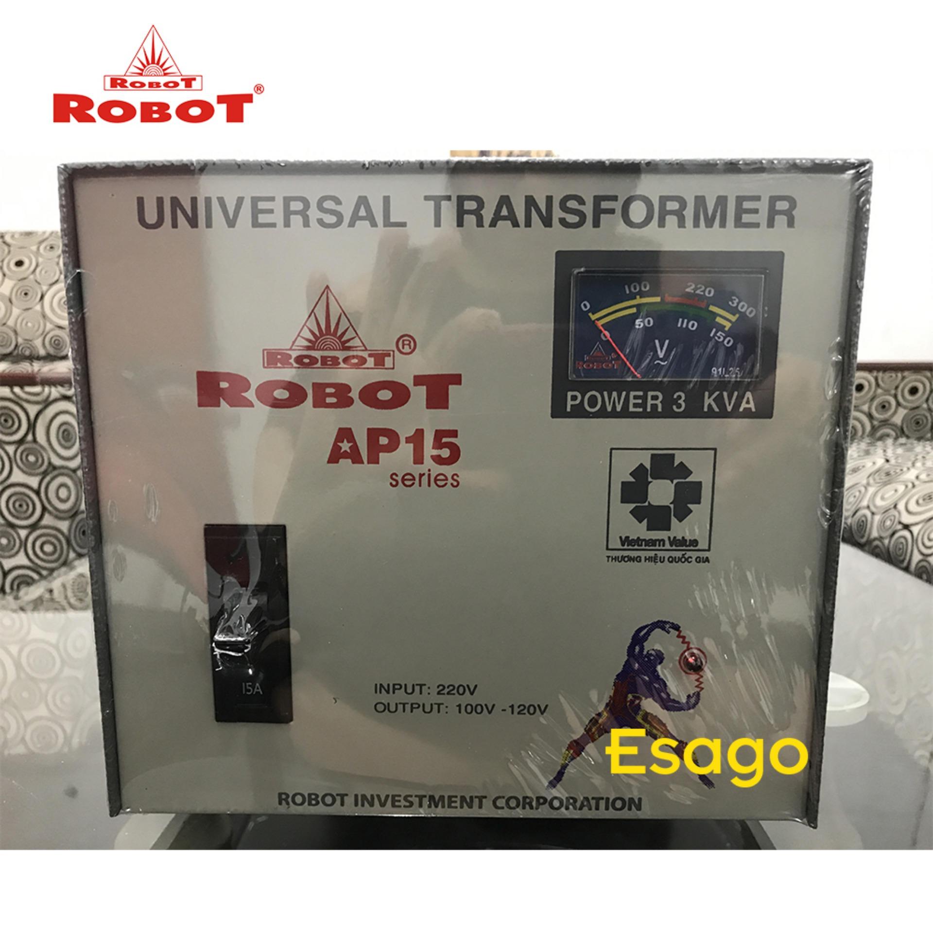 Biến thế đổi điện robot từ 220v xuống 100v-120v công suất 3000va