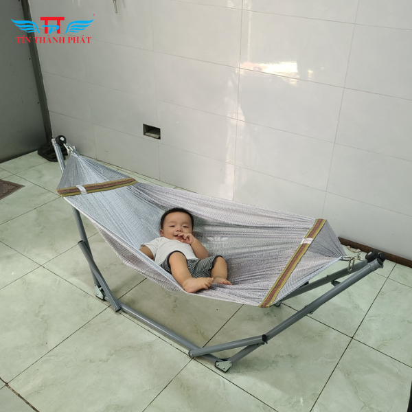Võng xếp em bé tín thành phát-màu xám