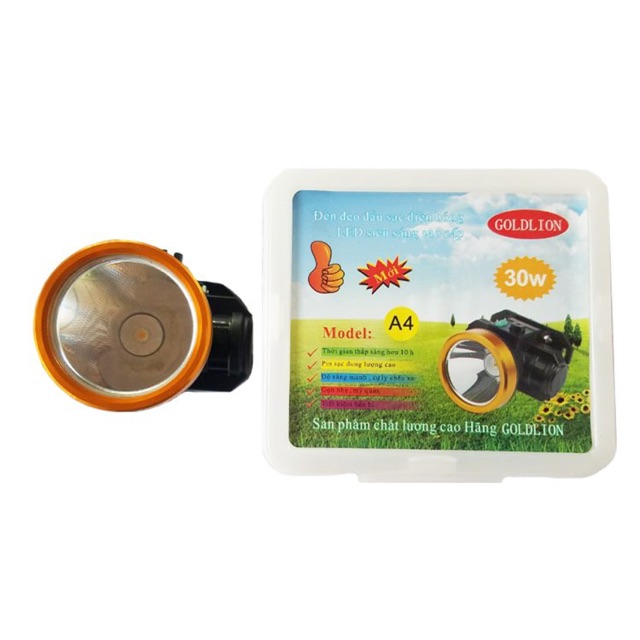 Đèn đội đầu sạc led 30w