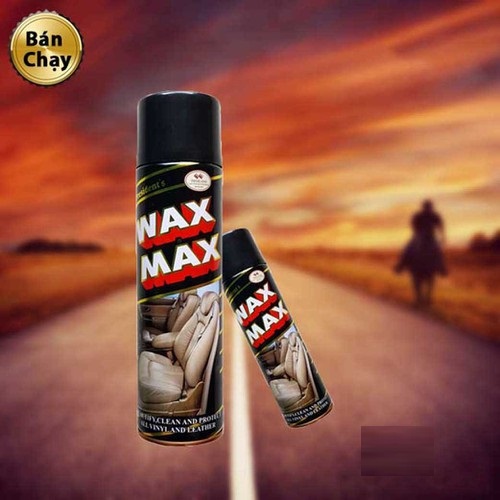 Bình xịt đánh bóng và làm sạch nội thất ô tô wax max , đồ da waxmax