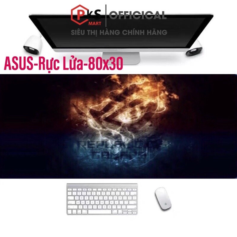 Lót chuột cỡ lớn, pad chuột 800 * 300 * 2mm in 3D đa dạng hình, may viền chắc chắn, được chọn hình - PKSMART - PHỤ KIỆN SỐ 9999