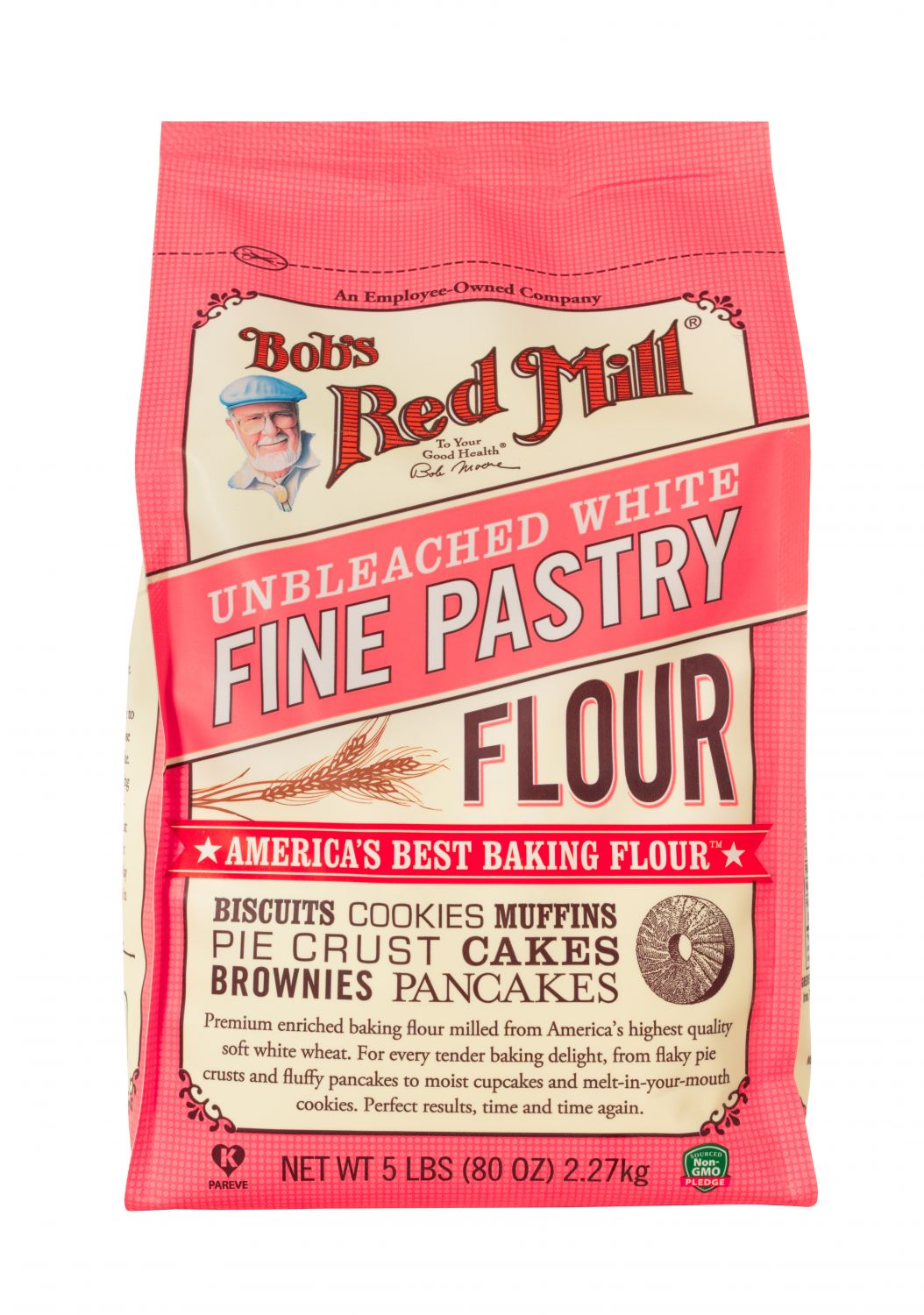 Bột mỳ mềm không tẩy trắng Bob's Red Mill pastry flour 2.27kg