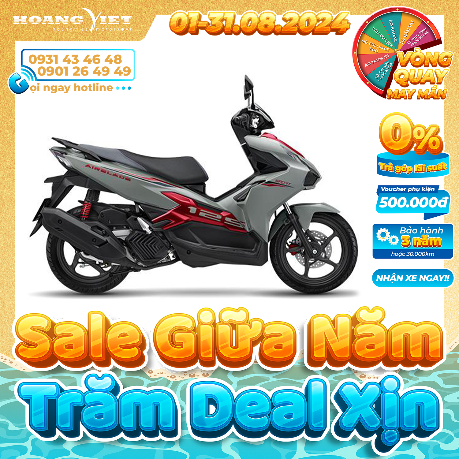 Xe máy Honda Air Blade 125cc 2025 -  Phiên Bản Thể Thao