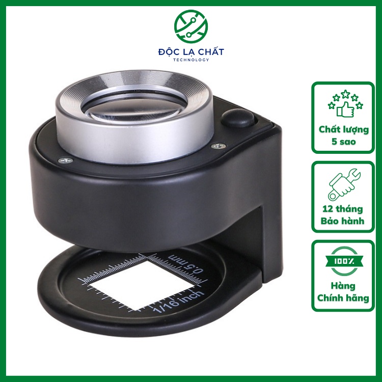 Kính lúp để bàn có thước đo độ phóng đại 30X K2106 cao cấp