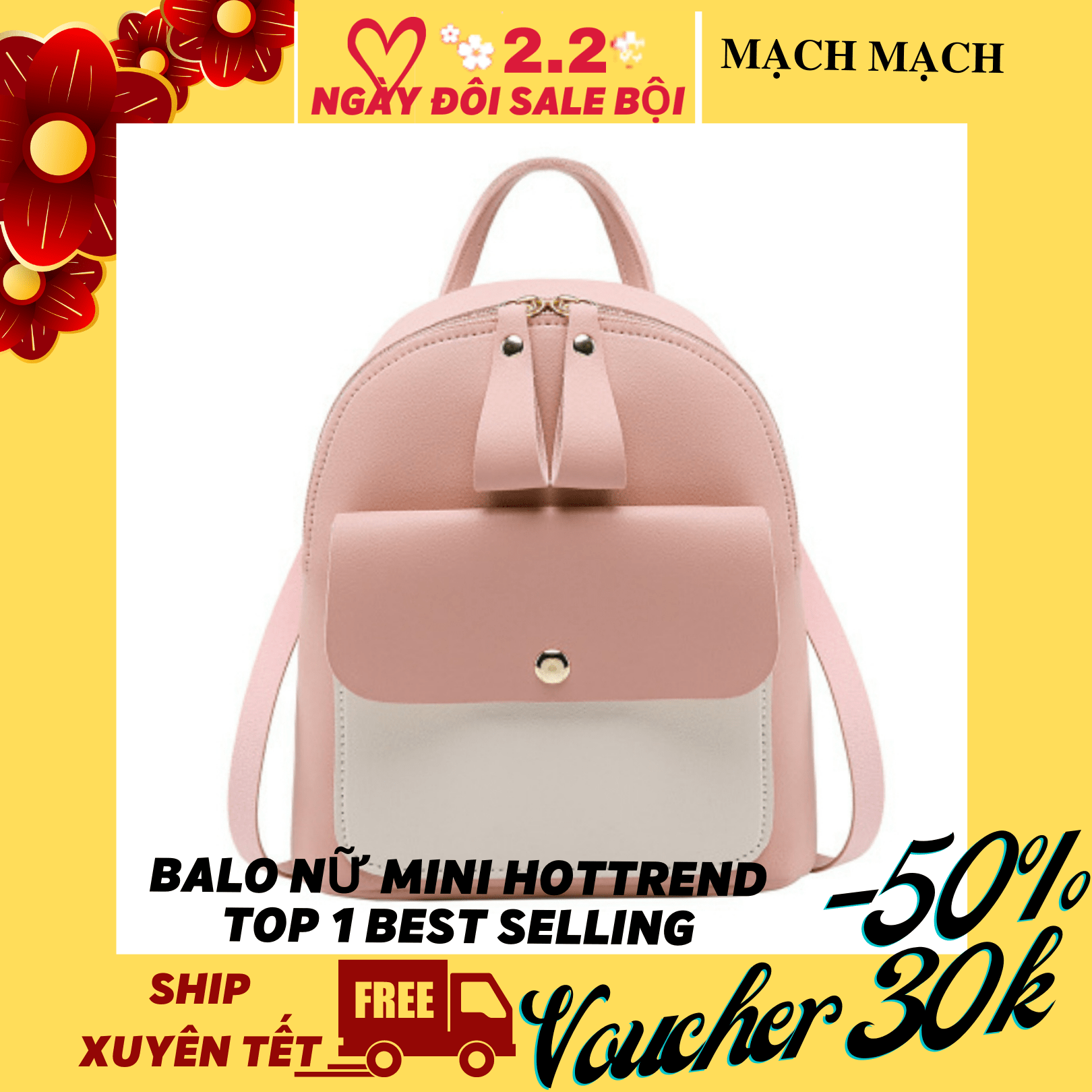 [HCM]Balo nữ mini thời trang da mềm cực trẻ trung trang nhã AT16