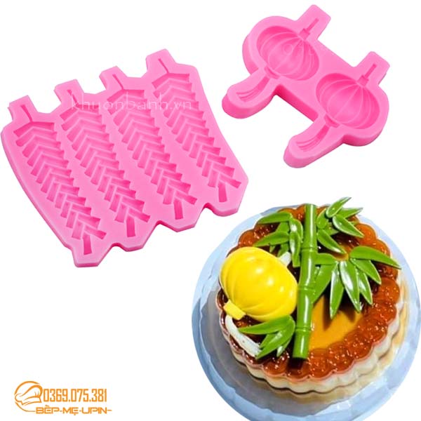 Khuôn silicon pháo đèn lồng khuôn làm bánh trang trí bánh tết