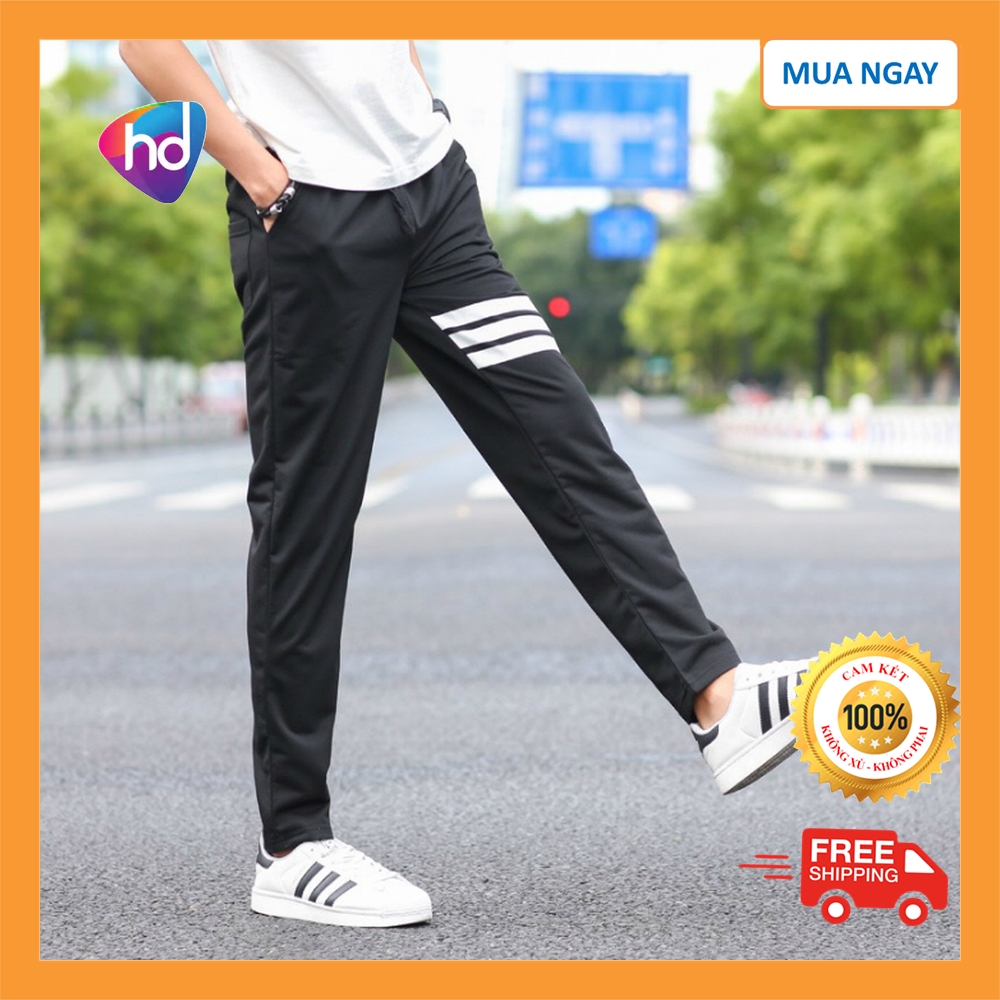 Quần Jogger Nam 3 Vạch Ngang - quần jogger - quần thun dài - quần dài nam - quần thể thao - quần thể dục - quần chạy bộ