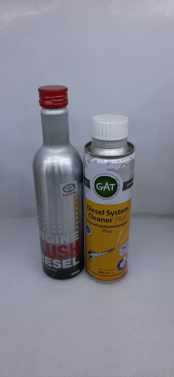 Combo 2 chai dung dịch súc rửa động cơ diesel và dung dịch làm sạch kim phun diesel system cleaner