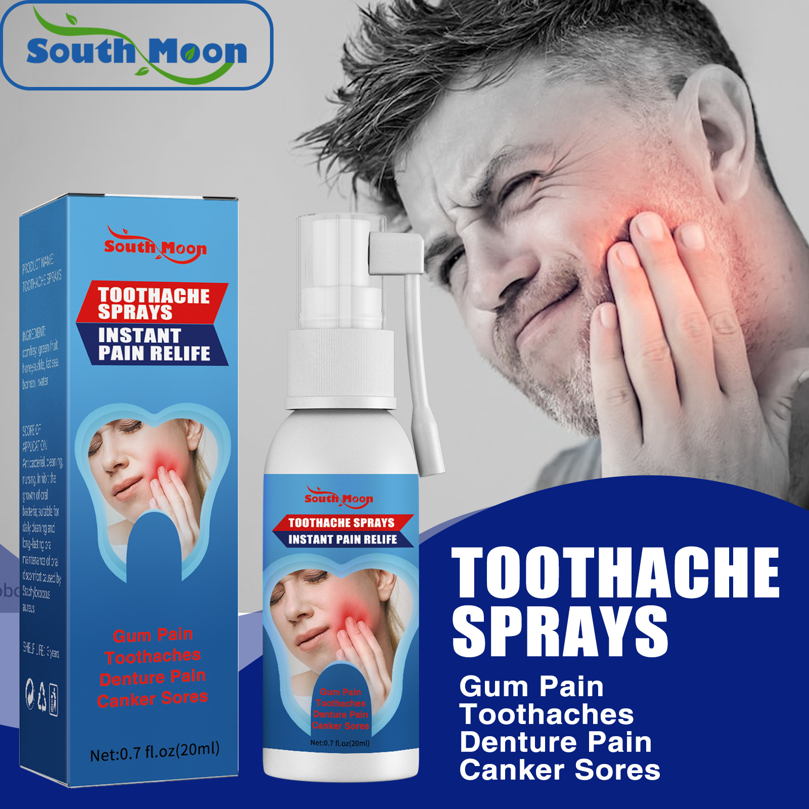 Chai Xịt Đau Răng, Cắt cơn đau tức thì, thành phần thảo dược an toán tuyệt đối