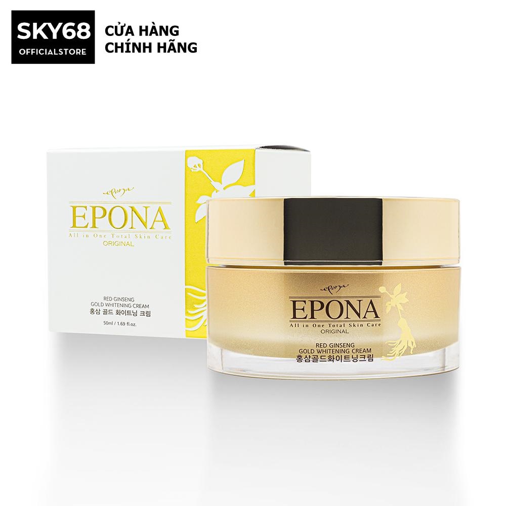 Kem mờ thâm nám, tàn nhang, xóa mờ nếp nhăn Chiết Xuất Hồng Sâm Ngàn Năm Epona Original Red Ginseng Gold Whitening 50ml