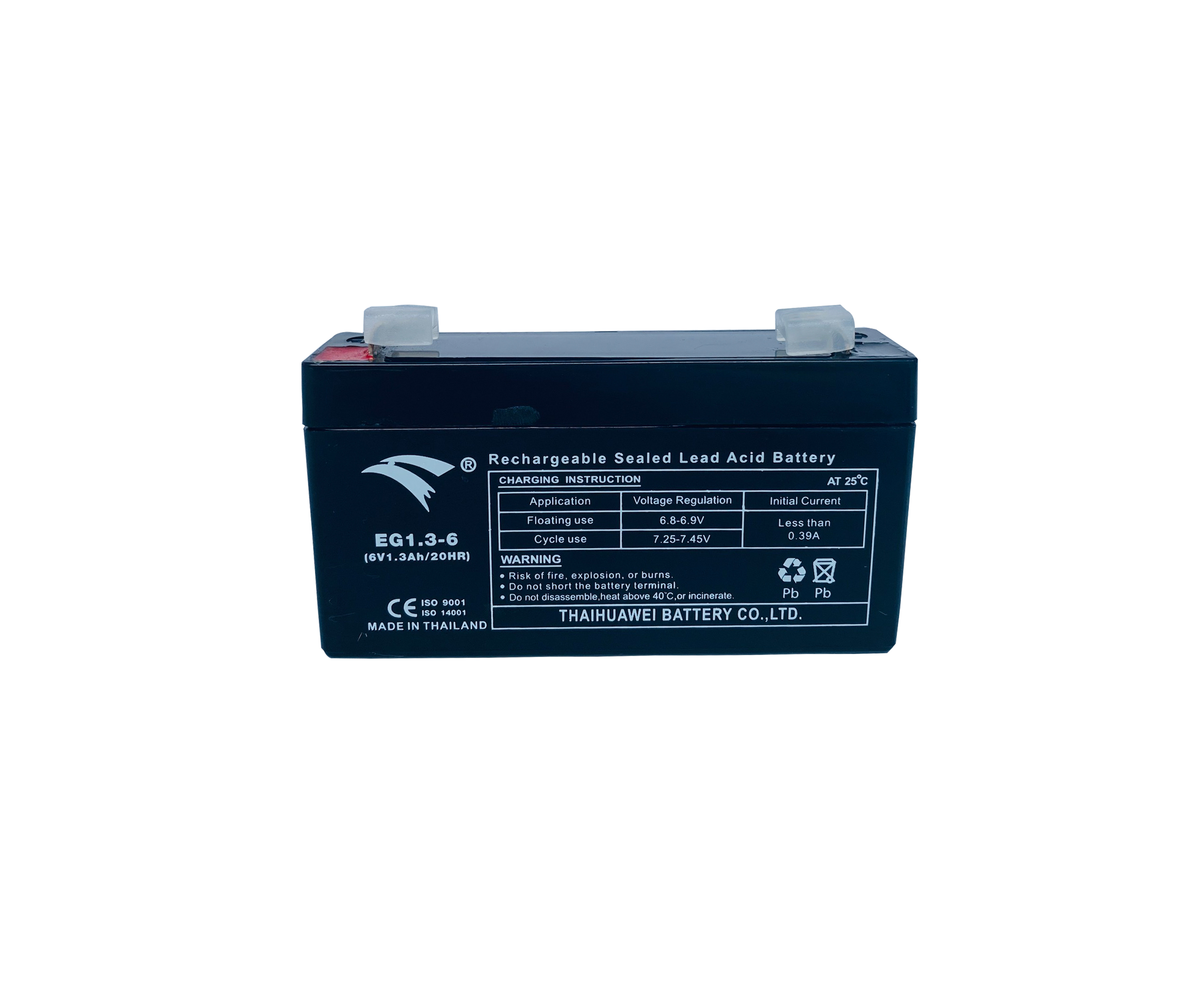 Bình ắc quy UPS siêu nhỏ Eagle 6V - 1.3Ah (EG1.3-6)