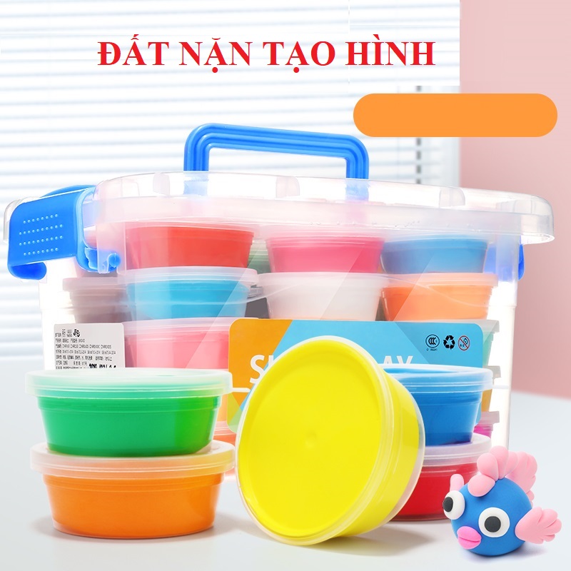 Bộ đất nặn ngọc trai 24/36 màu kèm khuân tạo hình