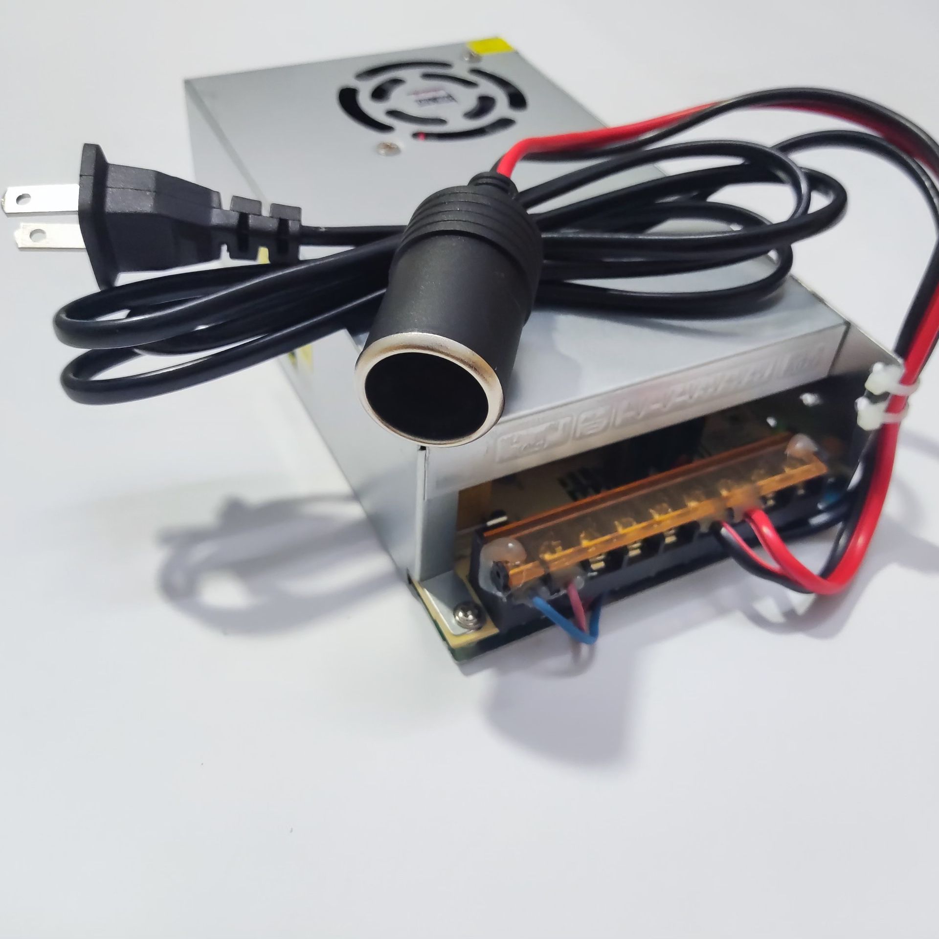 [Dùng cho Máy Bơm Lốp Xe Michelin 12266 12265/ Xiaomi / Tatal...] Bộ Chuyển Đổi Nguồn Điện 220V Sang 12V Đầu Cắm Ô Tô 12V/20A 240W