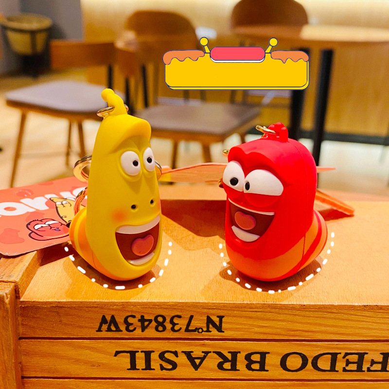 Móc khóa sâu Larva cao cấp siêu xịn