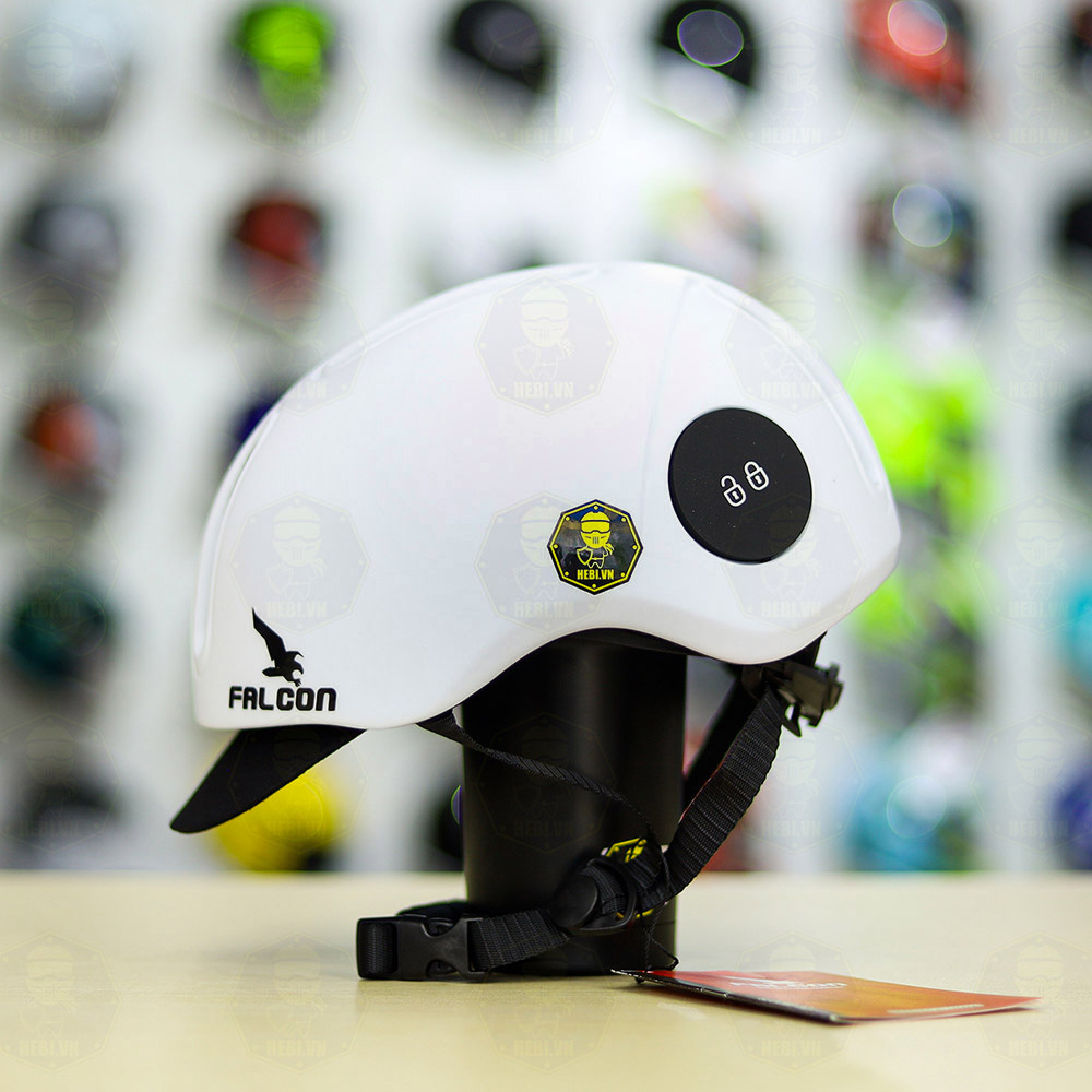 ( Tặng lưỡi trai che nắng) Nón thể thao POC FALCON F05 Màu Trắng bản mới nhất 2022