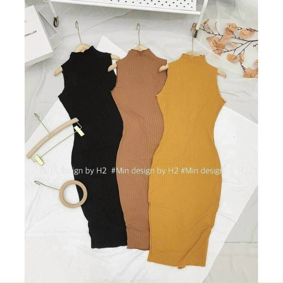 ĐẦM RIP CỔ LỌ - ĐẦM CỔ TRỤ - ĐẦM KIỂU NỮ - [ XẢ KHO 3 NGÀY ] - mua hóa đơn trên 300k được tặng 1 phần quà từ shop CAROTSHOP